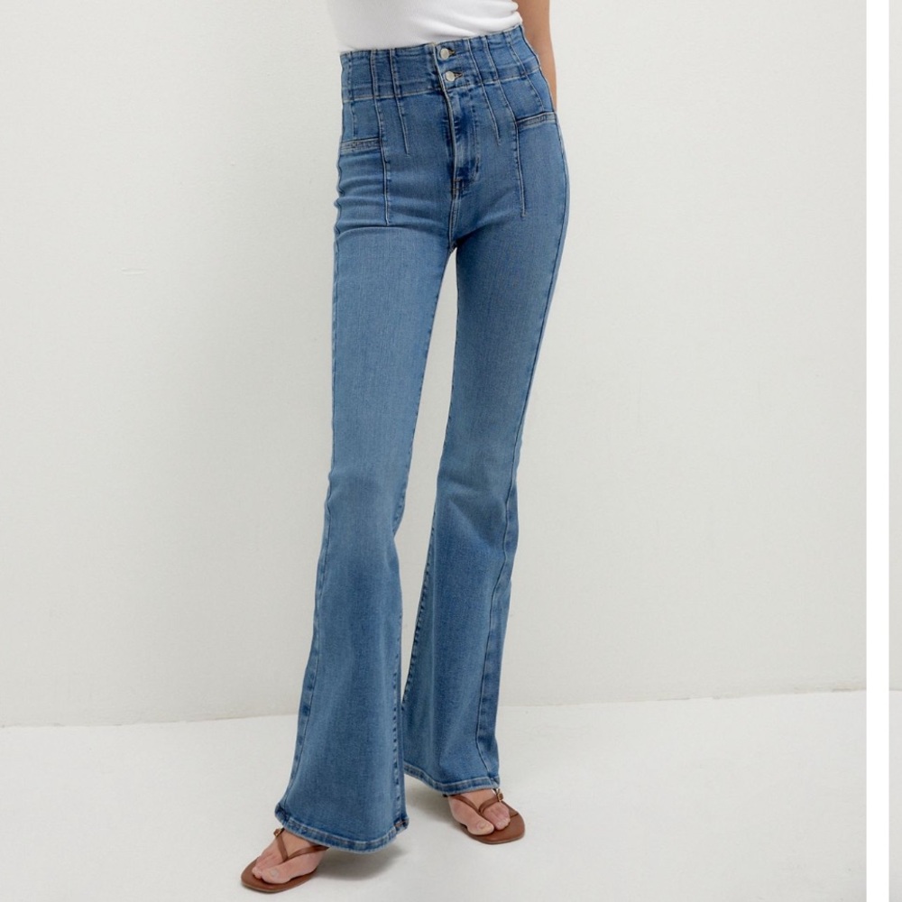 Free People Sunburst Blue Jayde Jeans by We The Free